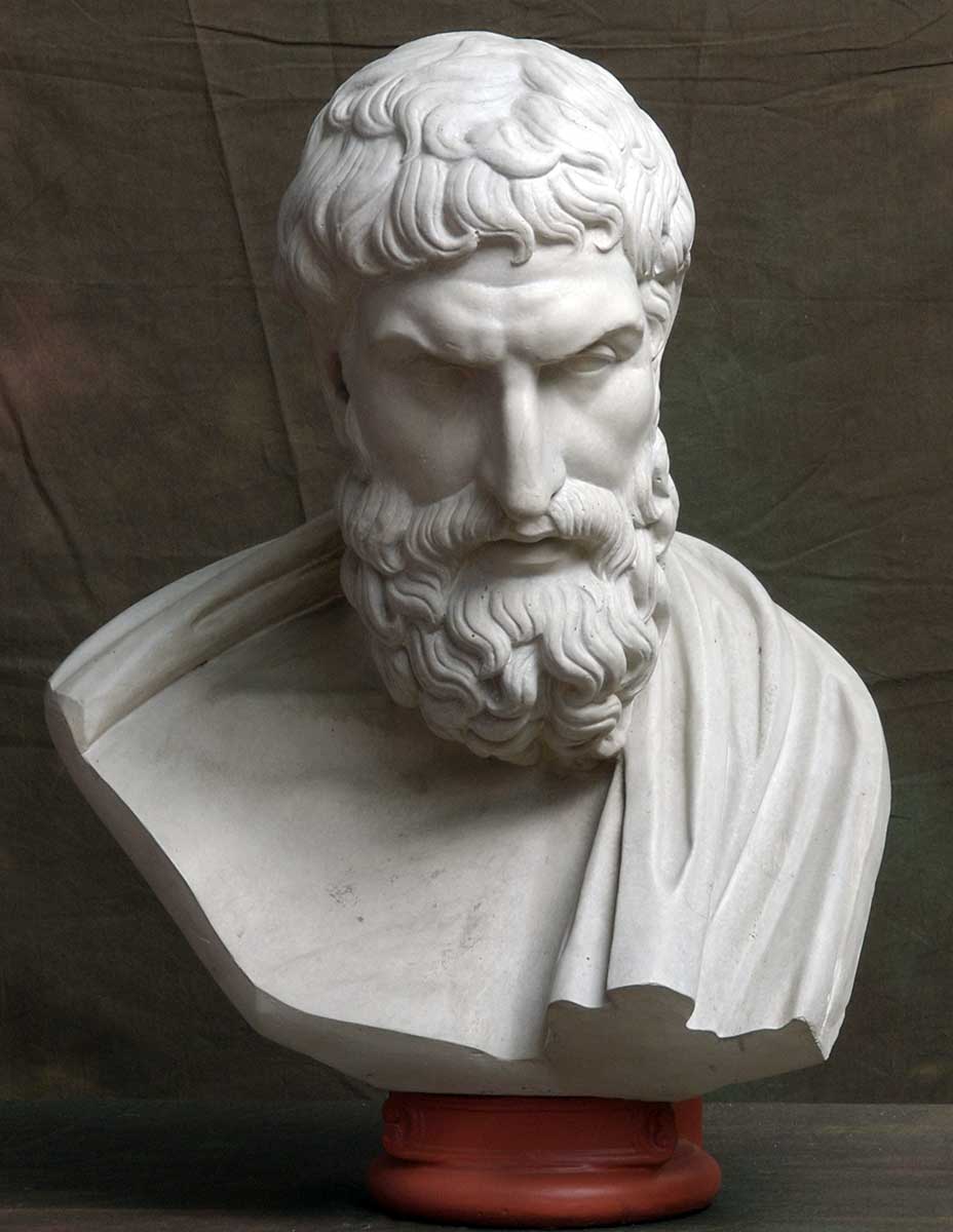 bust of epicurus philosophy