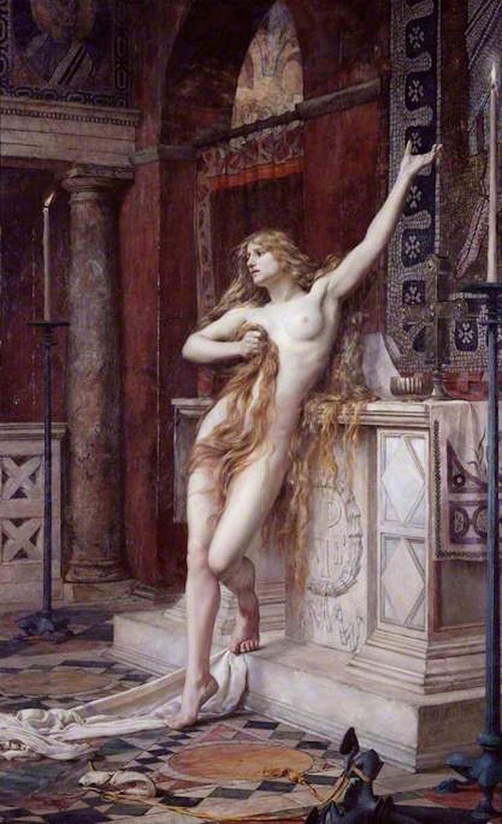 charles mitchell hypatia painting