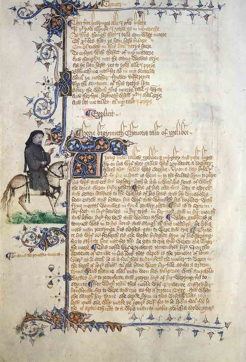 chaucer pilgrim ellesmere