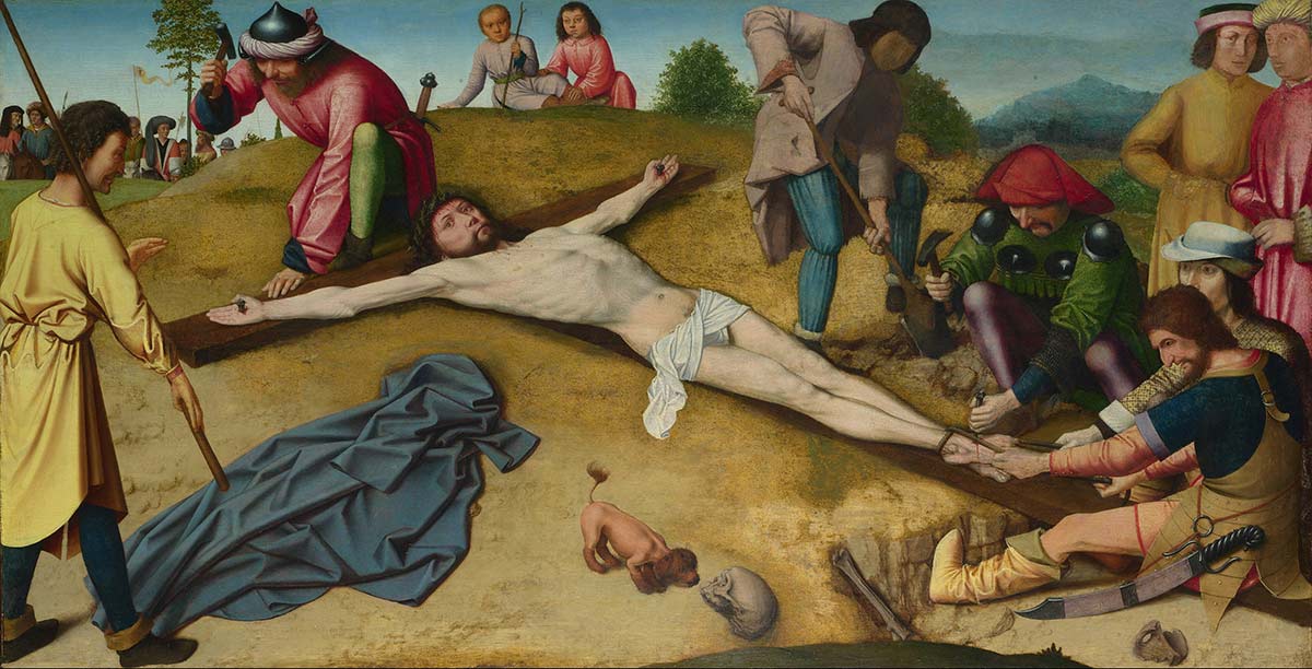 christ nailed to cross david resurrection