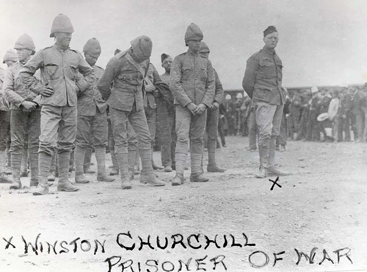 churchill as prisoner war