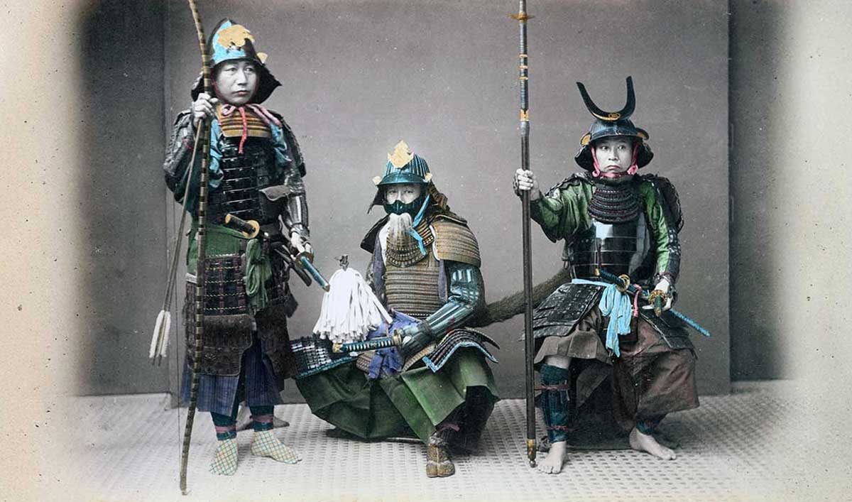 colorized samurai armor