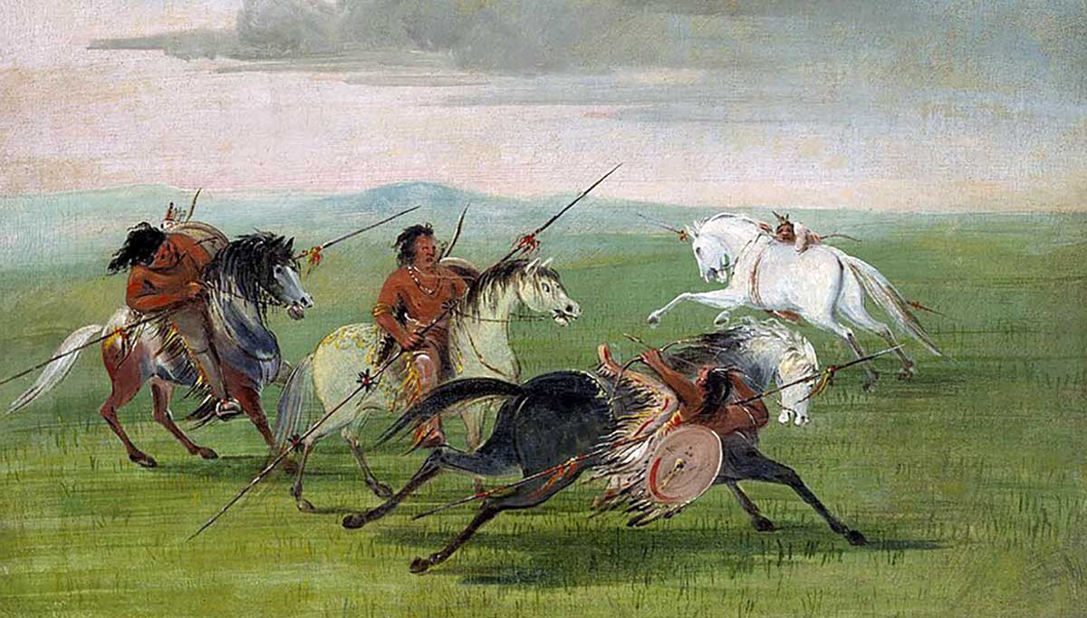 comanche feats horsemanship catlin