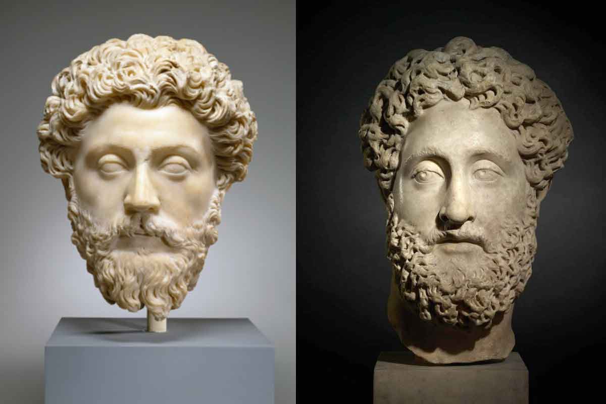 commodus marcus aurelius busts