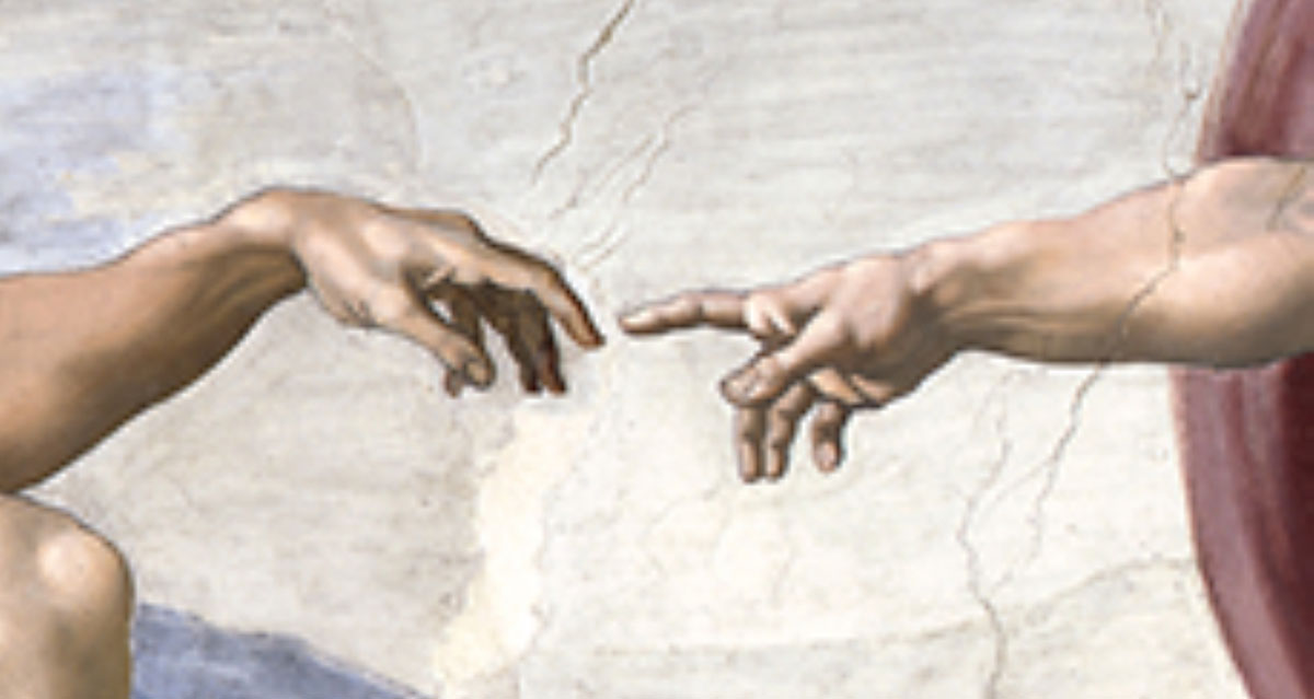 creation adam detail fingers michelangelo fresco