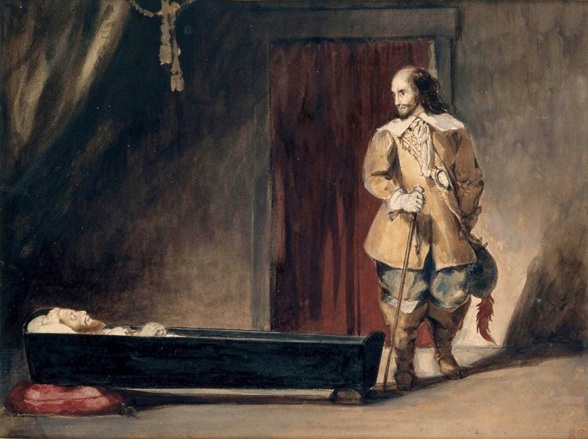 cromwell with coffin king charles delacroix