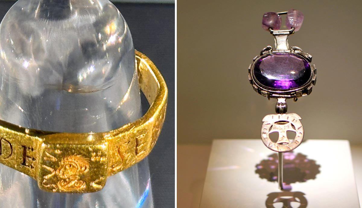 Two legendary "cursed" artifacts: The Vyne Ring and Delhi Amethyst.