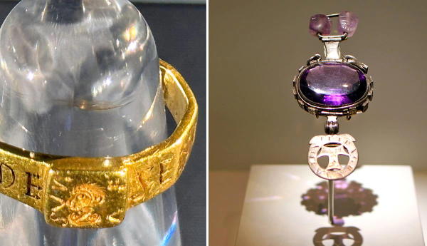 Two legendary "cursed" artifacts: The Vyne Ring and Delhi Amethyst.
