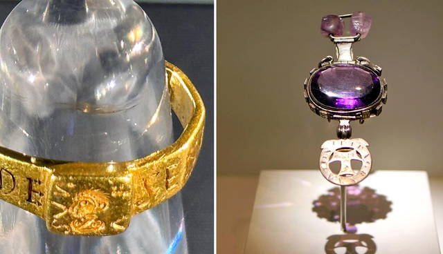 Two legendary "cursed" artifacts: The Vyne Ring and Delhi Amethyst.