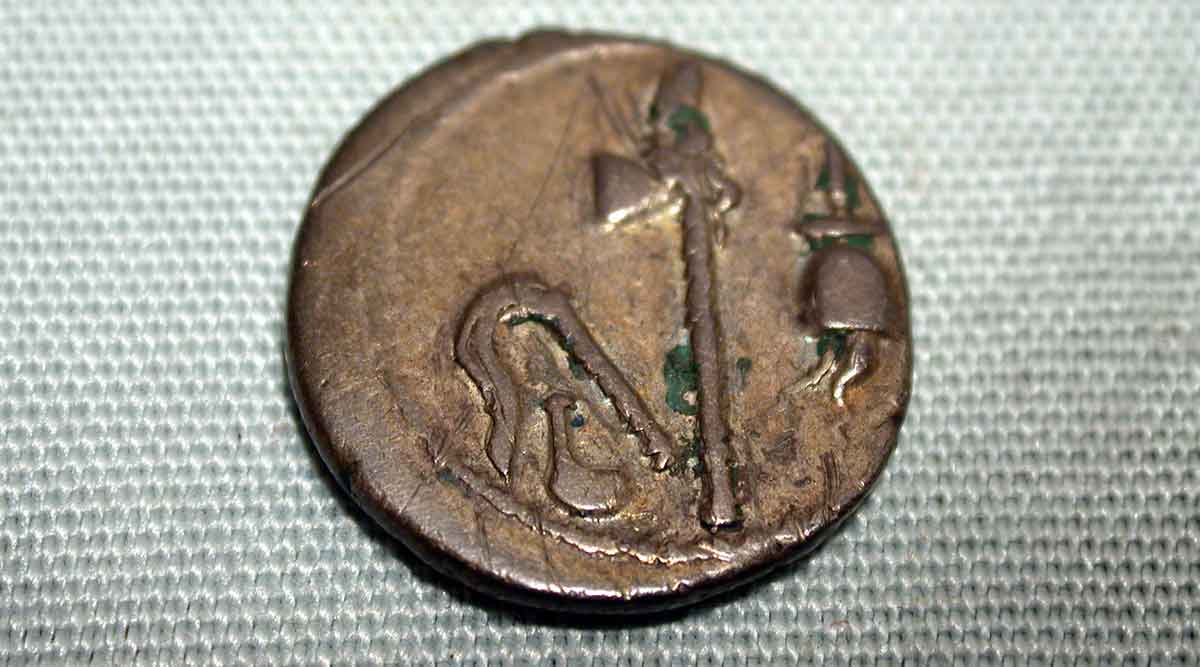 denarius simplum securis coin