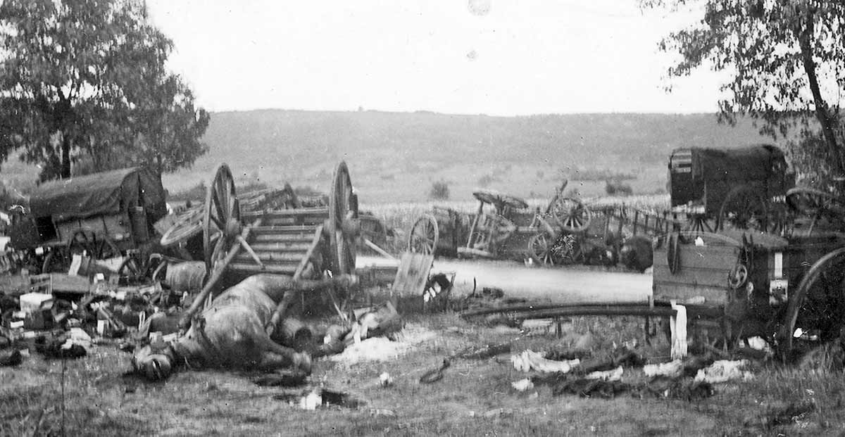 devastation in poland