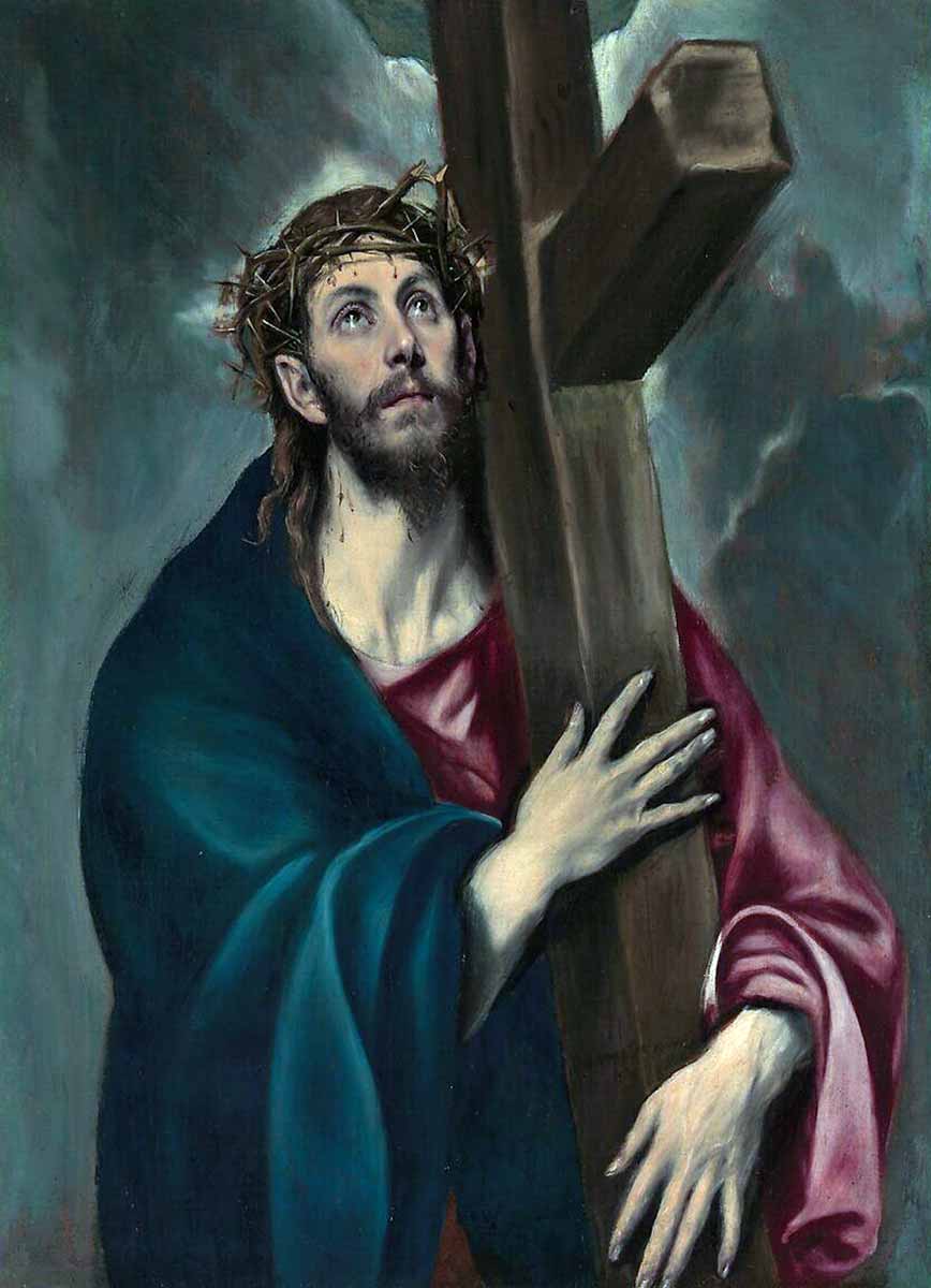 el greco christ carrying cross painting