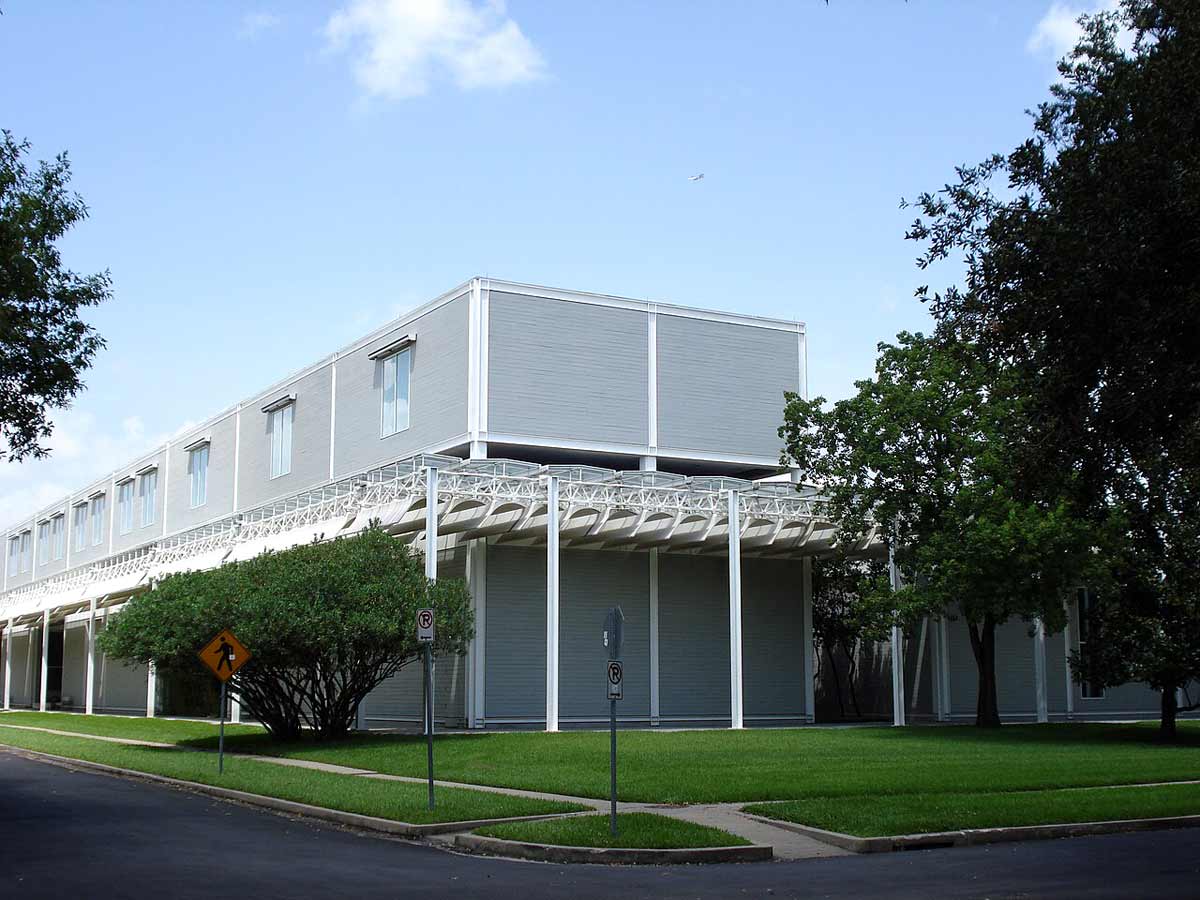 exterior menil collection small museum houston