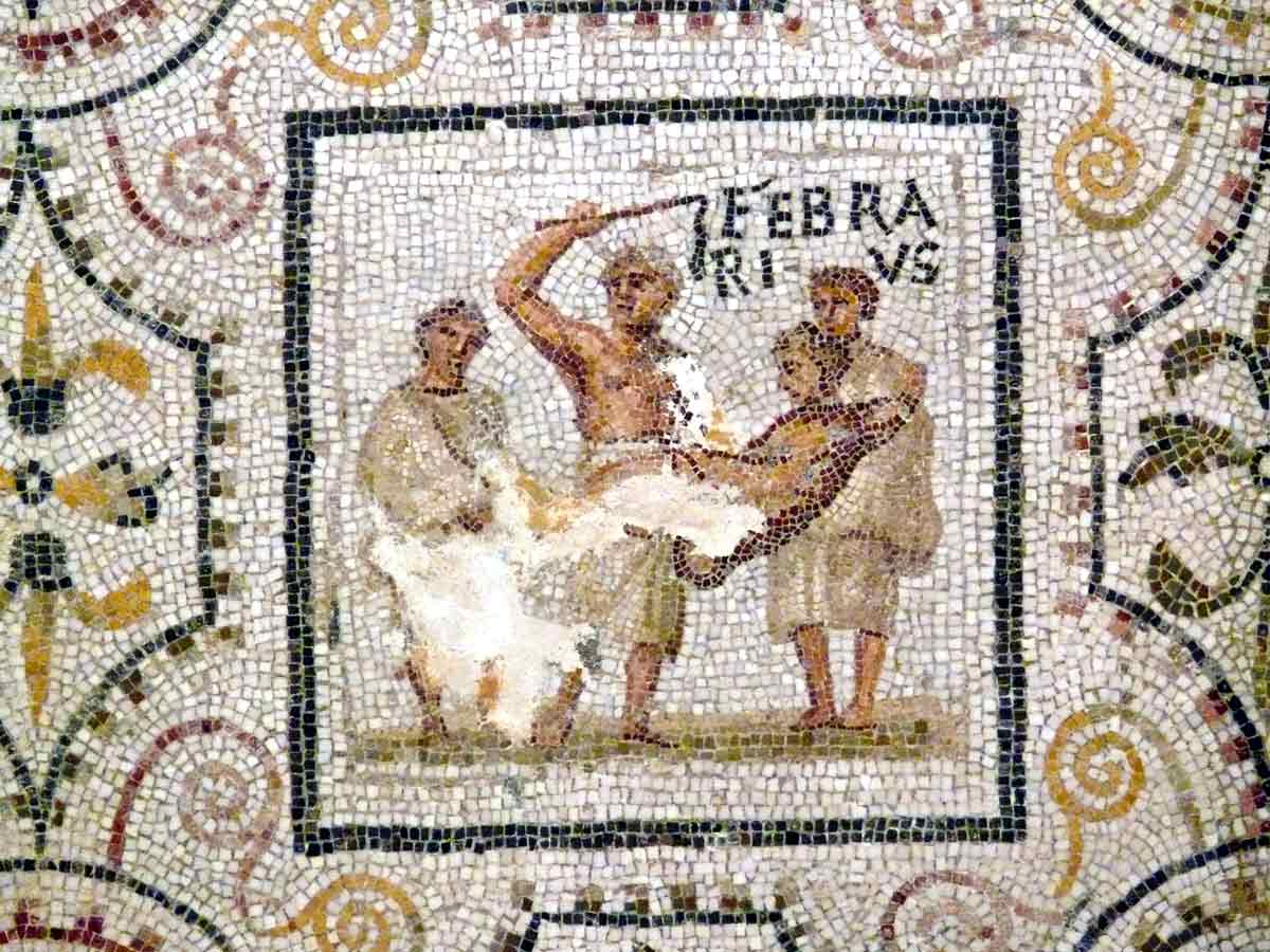 februarius mosaic month names