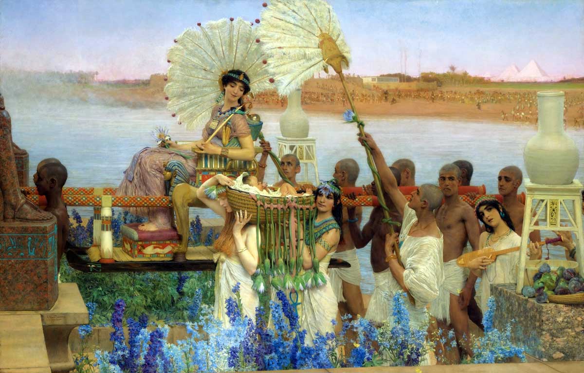 finding of moses women in the bible
