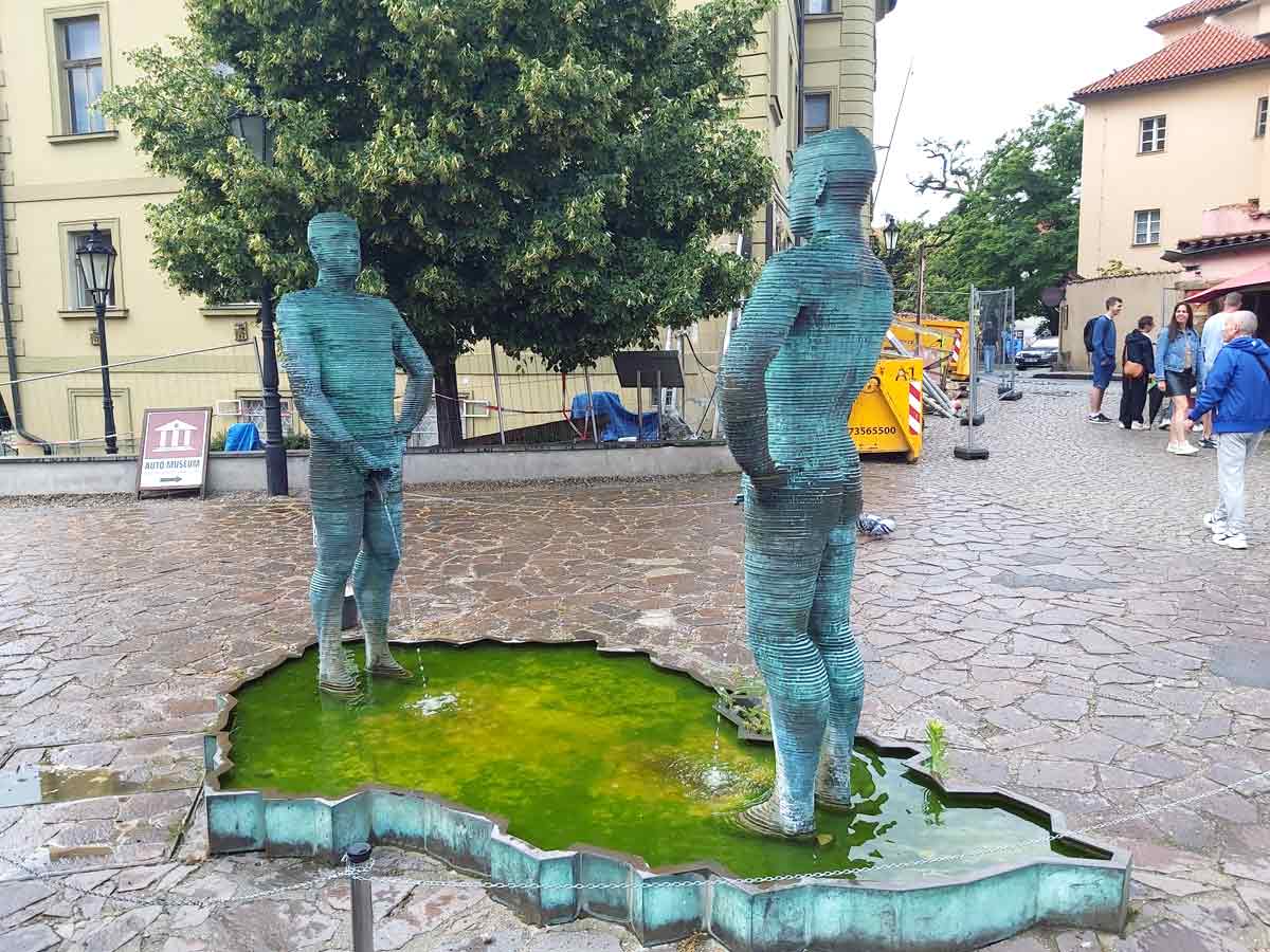 fountain franz kafka museum dedicated author
