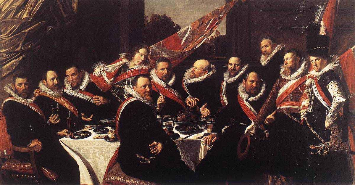 frans hals banquet of the officers painting