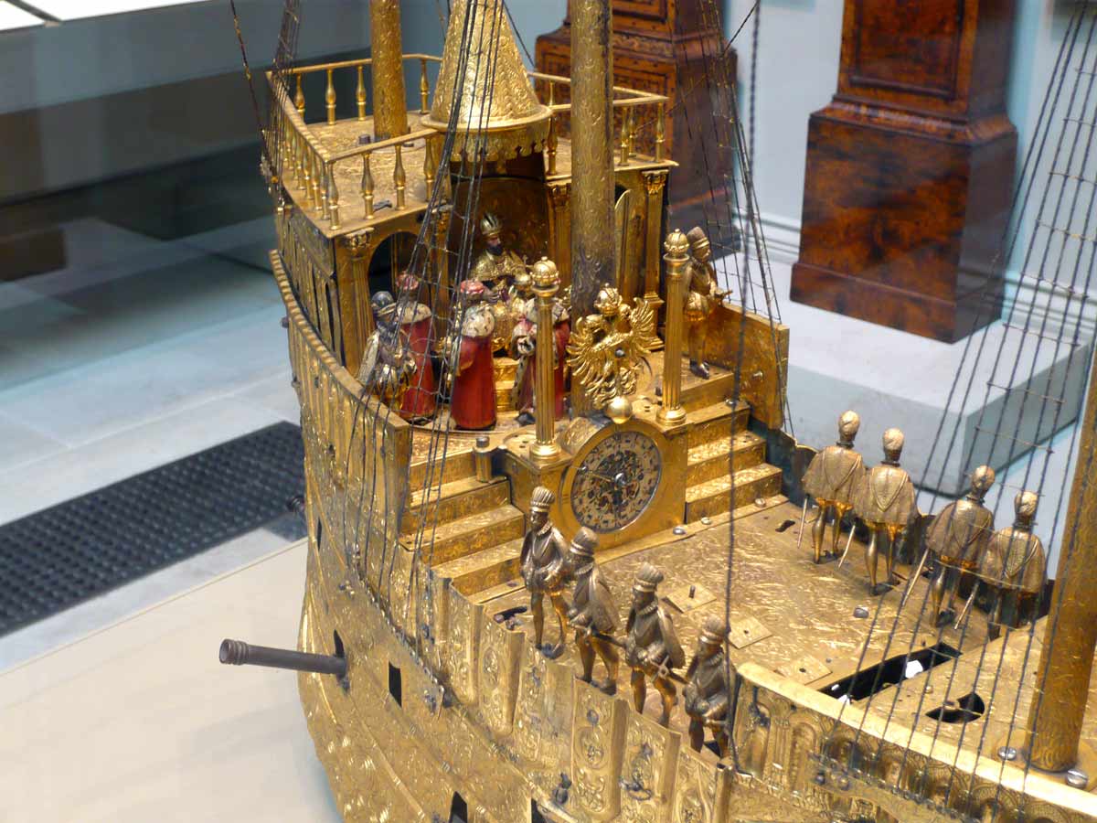 galleon ship clock british museum