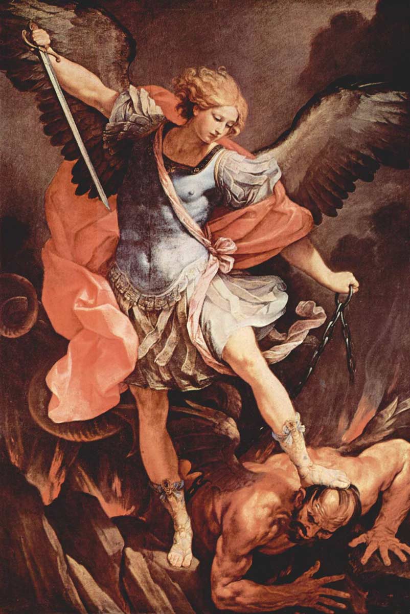 guido reni archangel michael defeating satan painting
