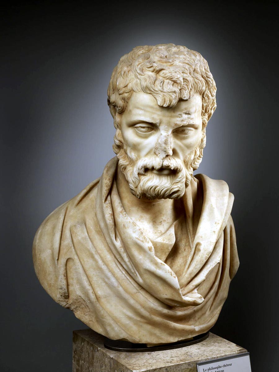 herodes atticus marble bust