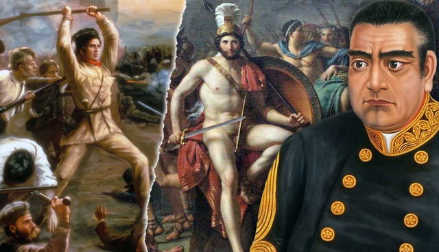 Historical figures and soldiers from different eras