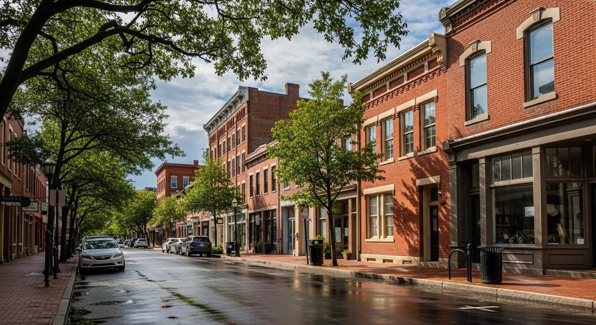 Downtown street in Hampton, Virginia. Source: Wikimedia Commons