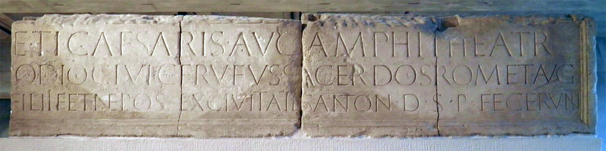 inscription amphitheatre lugdunum rufus