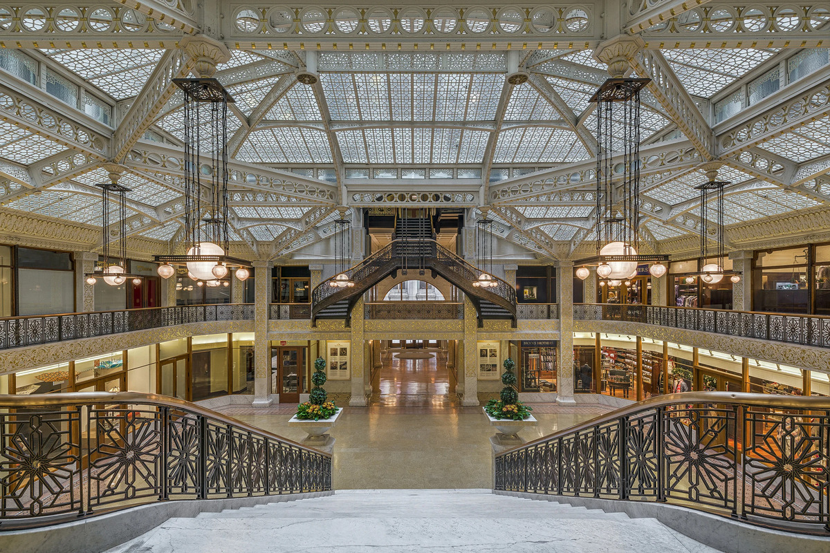 Interior of the Rookery Building, Chicago. Source: The Rookery