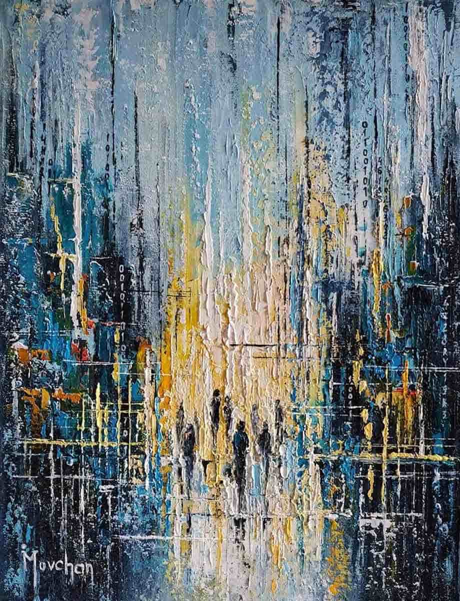 irina movchan inside the matrix painting