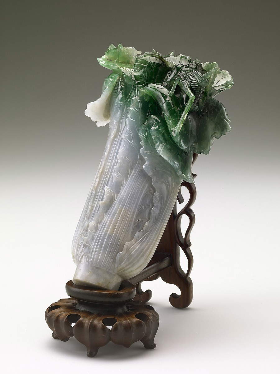 Jadeite Cabbage, Qing dynasty (1644-1911). Source: National Palace Museum, Taiwan