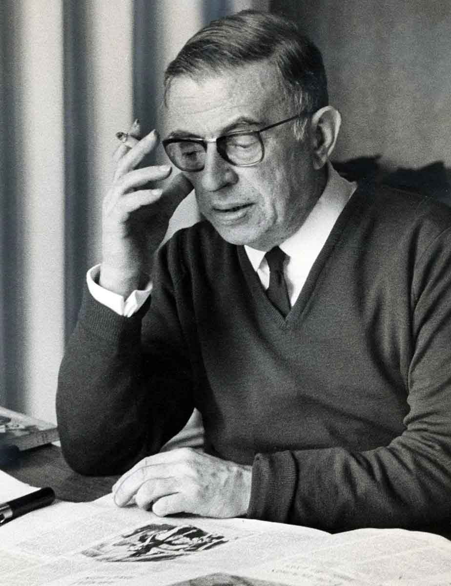 jean paul sartre gisèle freund 1968