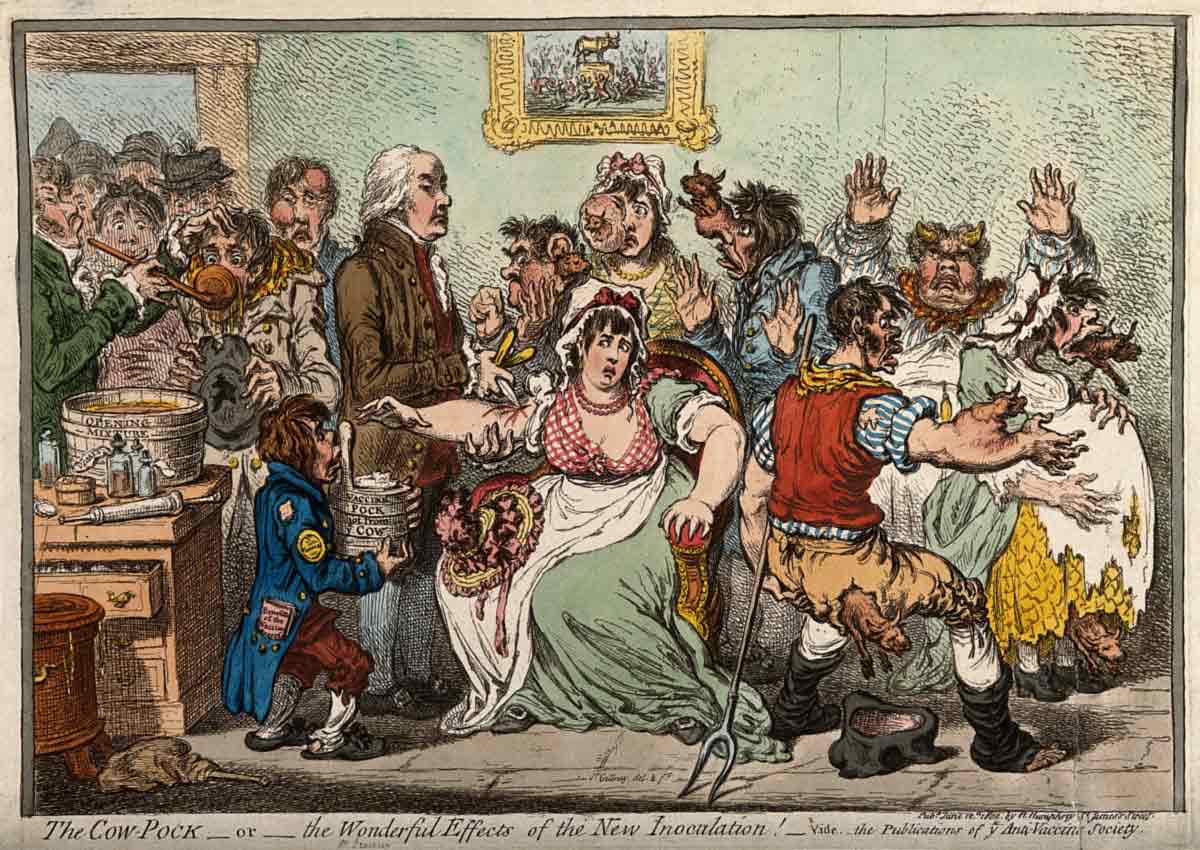 jenner vaccination crowd smallpox