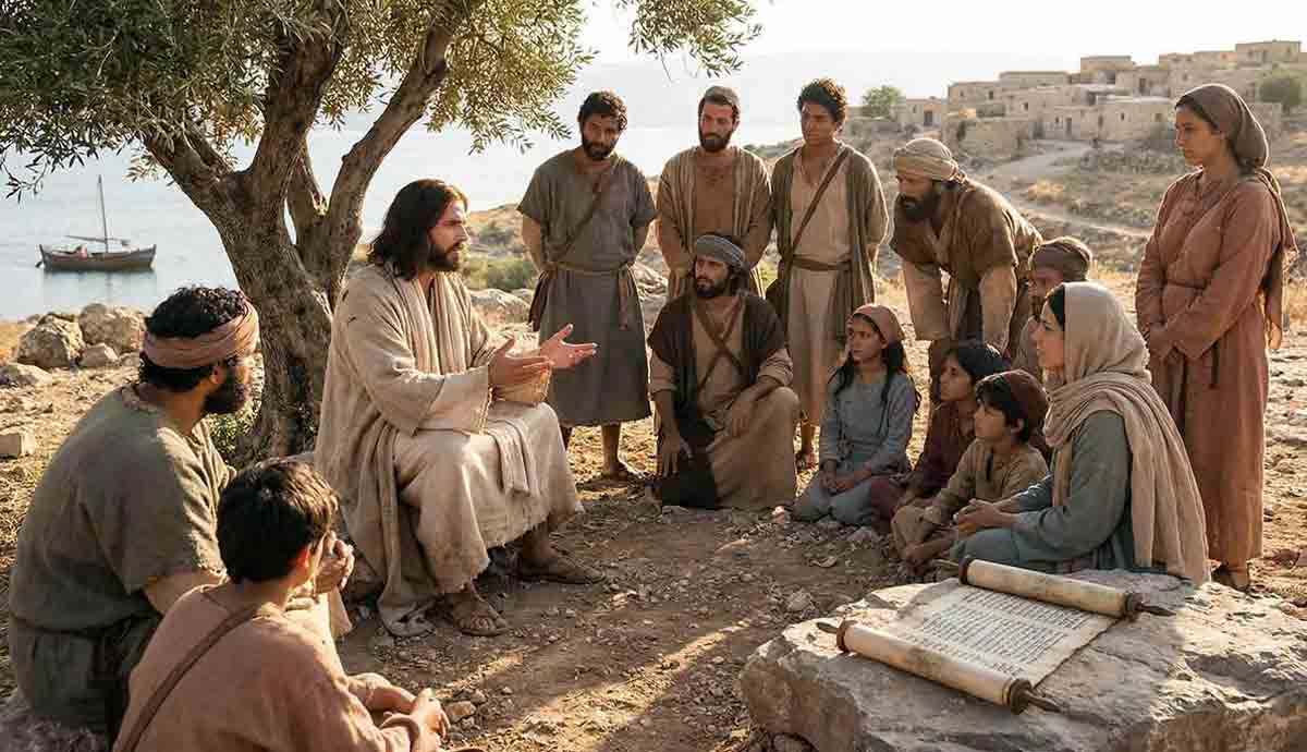jesus teaching parables