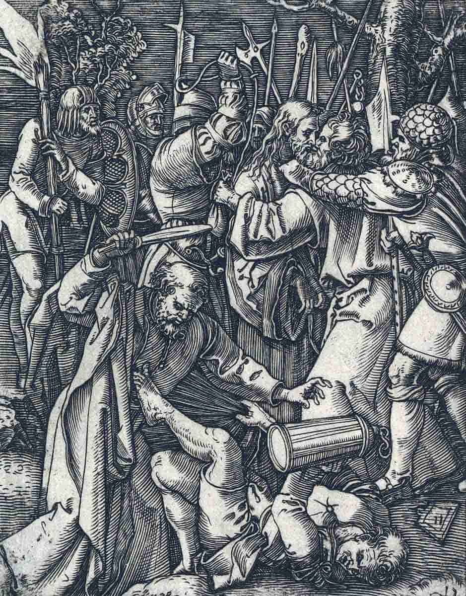 judas kisses jesus