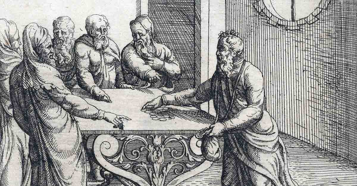 judas takes money