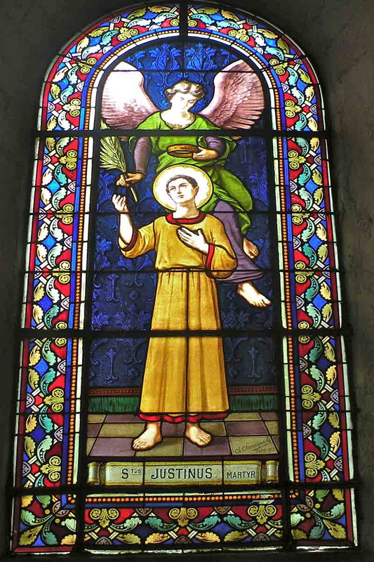 justin martyr stained glass