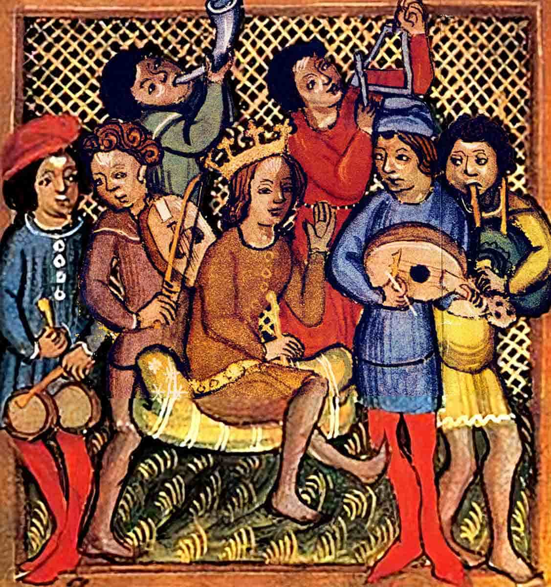 king david with troubadours