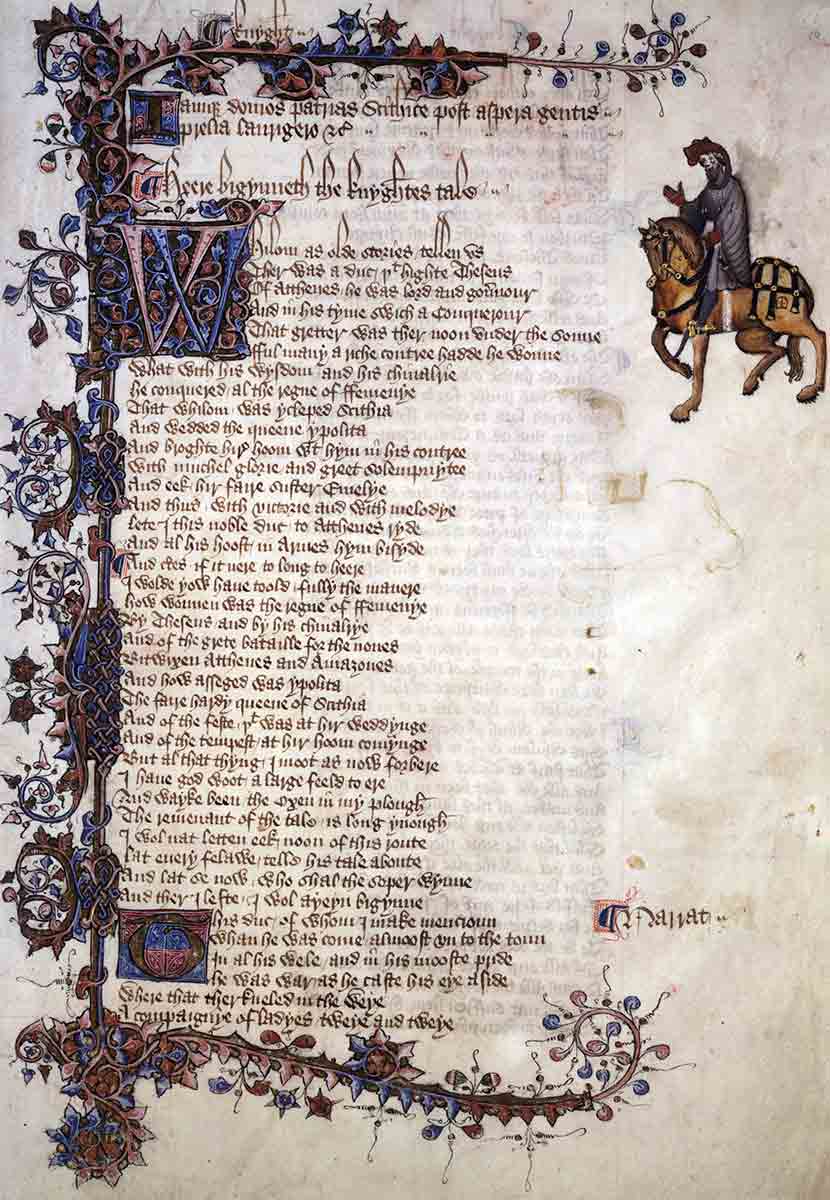 knight ellesmere canterbury tales