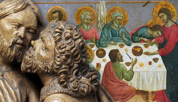 last supper kiss of judas