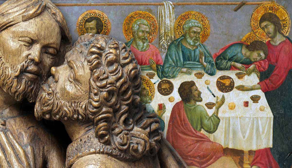 last supper kiss of judas