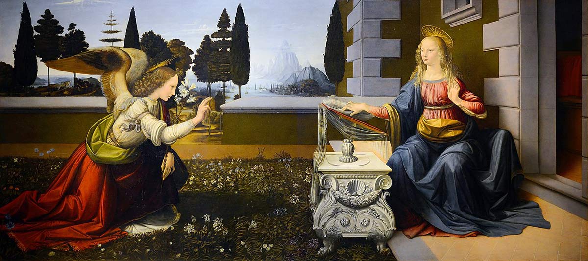 leonardo annunciation