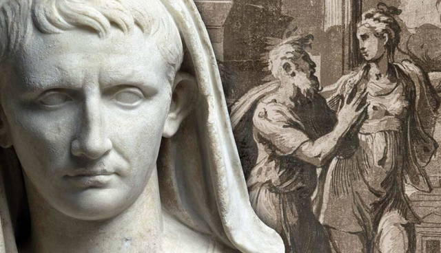 Statue of Augustus with Augustus and the Tiburtine Sibyl