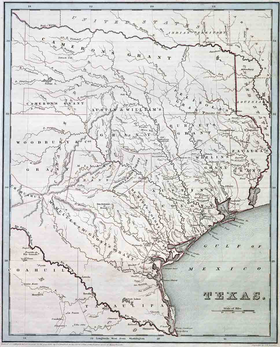 map texas bradford
