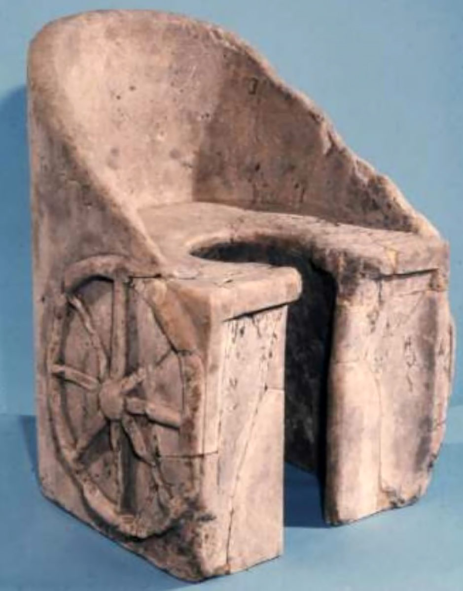 marble latrinae roman BM