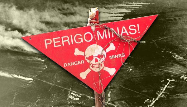 minefield sign poison gas