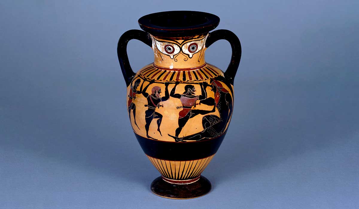 odysseus offering wine to polyphemus