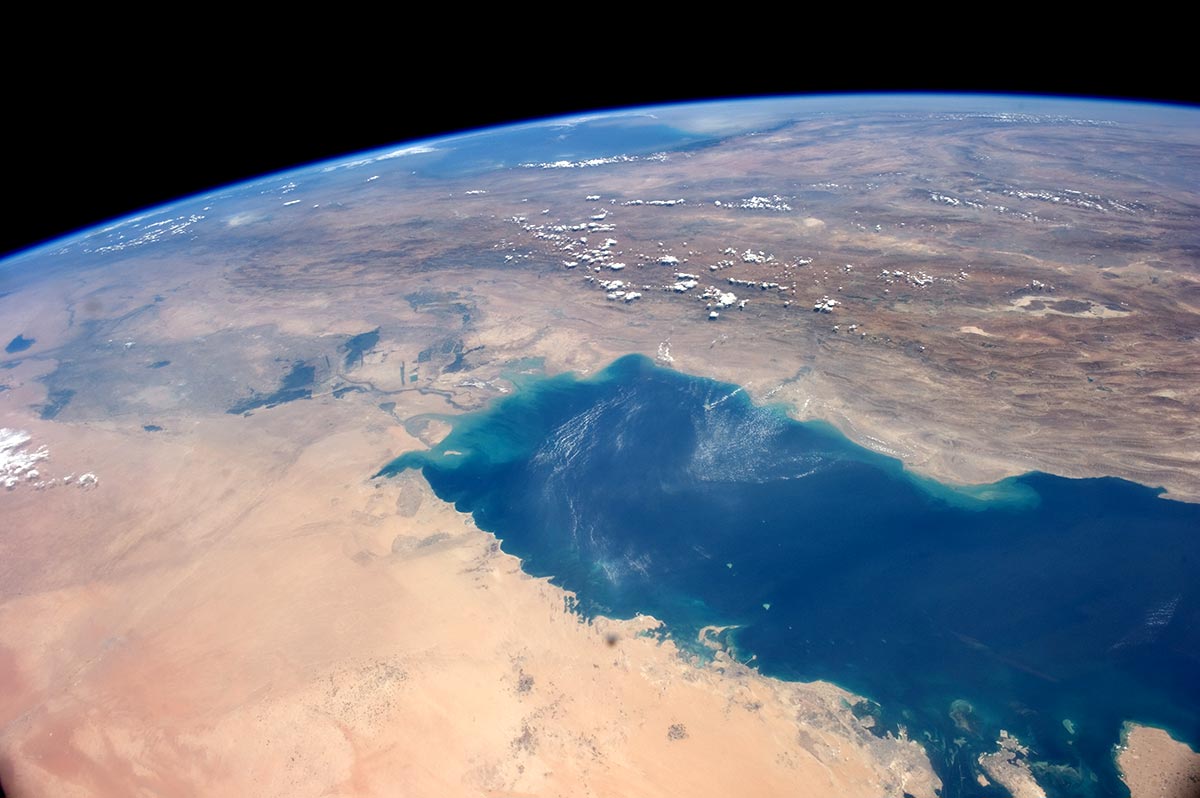 persian gulf from space