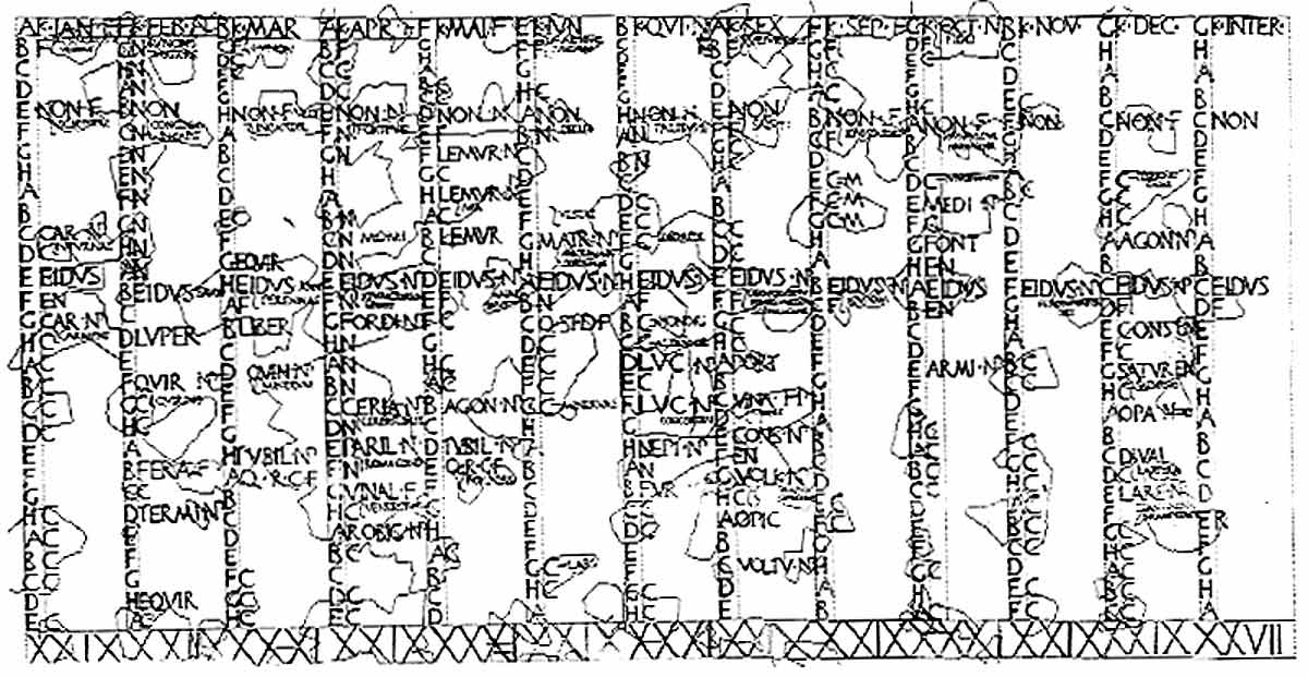 pre julian calendar month names