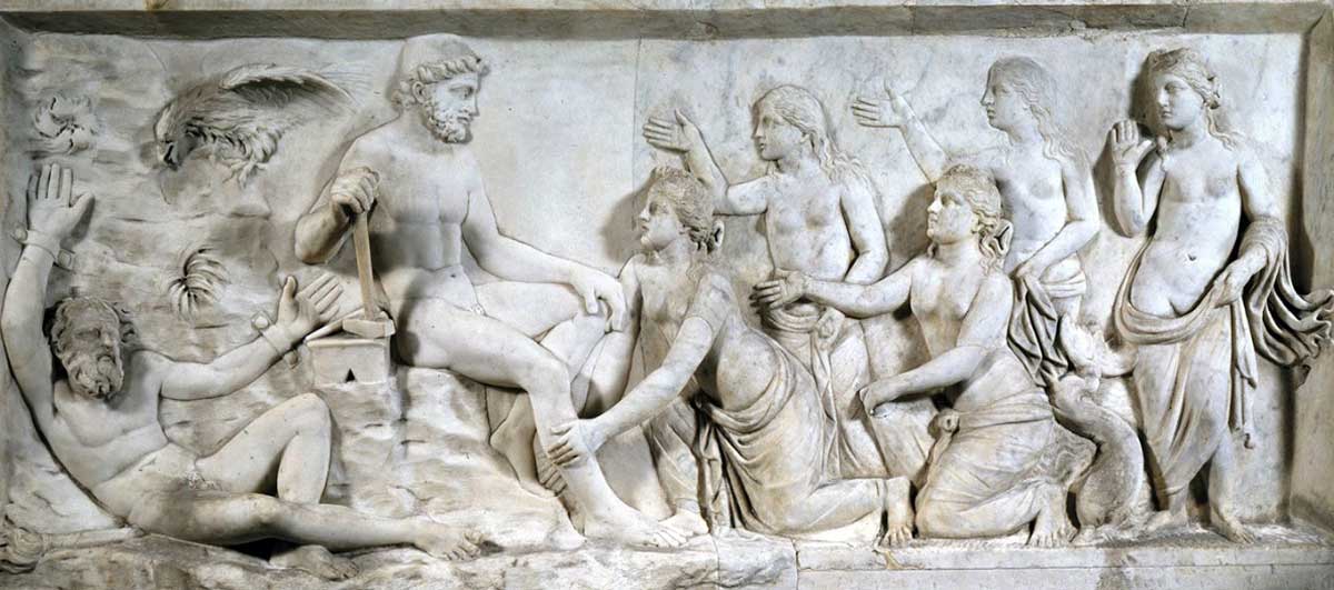 relief sarcophagus prometheus