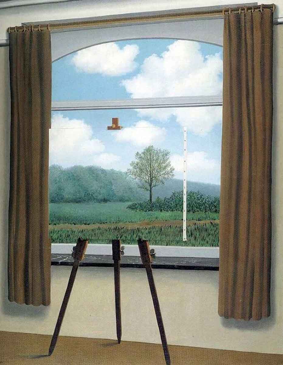 rene magritte human condition painting